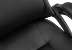 Office Chair, Adjustable Height, Swivel, Ergonomic, Armrests, Computer Desk, Work, Black Leather Look, Black Metal, Contempor