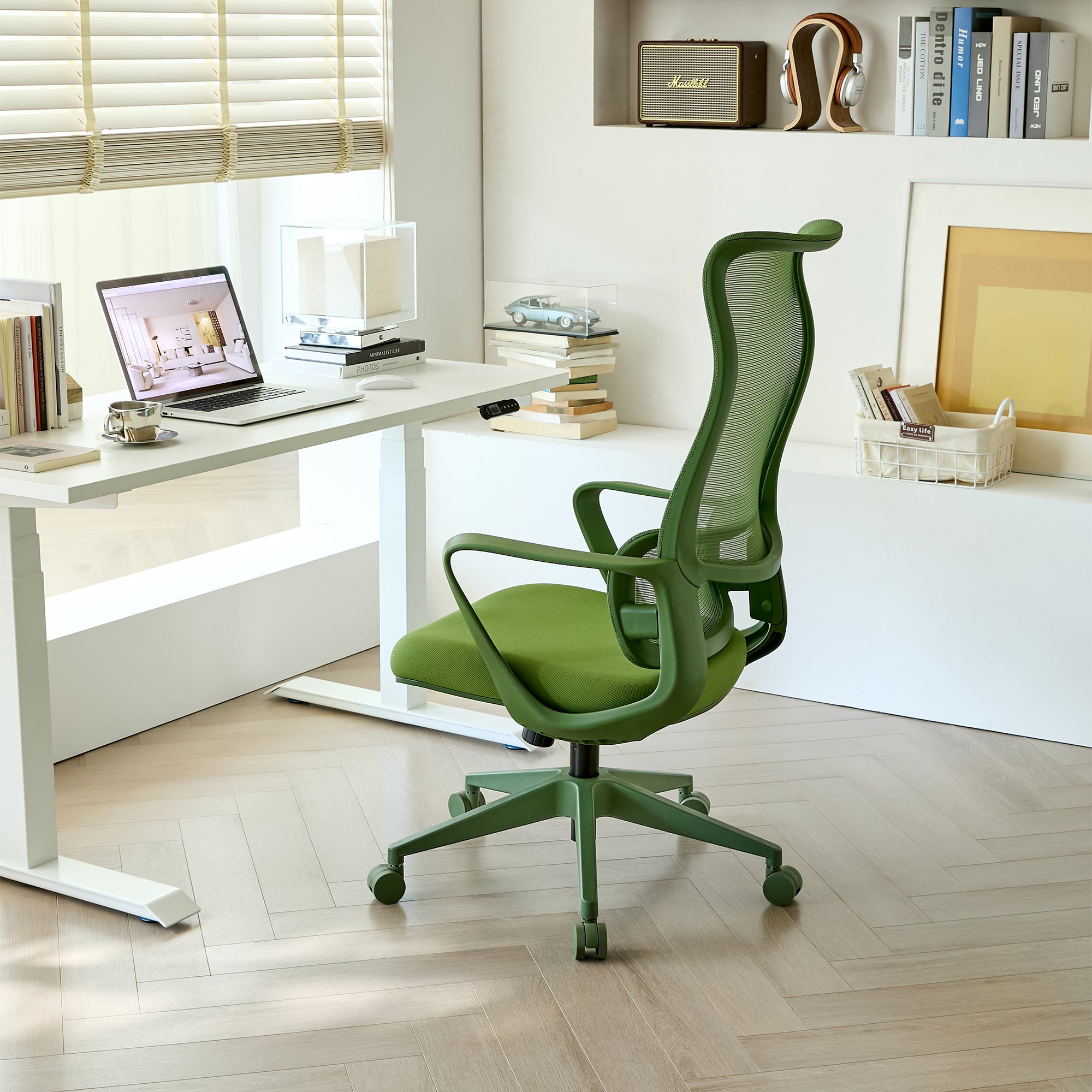 Ergonomic Colorful Office Chair 350LBS Home Office Mesh Breathable High Back, With Adjustable Lumbar Support Computer Chair, 