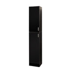 Freestanding  Cabinet with Inadjustable Shelves and two Doors for Kitchen, Dining Room,black - Grand Goldman Shop