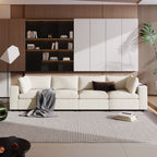 U-style Upholstered Modular Sofa with  with Storage Space, USB Charge Ports,Wireless Charging and Built-in Bluetooth Speaker in Arm,Sectional sofa for Living Room Apartment.[old sku:WY000317AAA] - Grand Goldman Shop