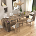Modern Multifunctional Extendable Dining Table with Outlet, Space Saving Expanding Table with Storage for Party, Weddings, Meetings, Celebrations - Grand Goldman Shop