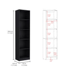 Poole 3 Piece Home Bookcase set, 67' Wide with 12 Shelves and Two-Door Cabinet ,  Living Room Set Set  Black | Premium Home D