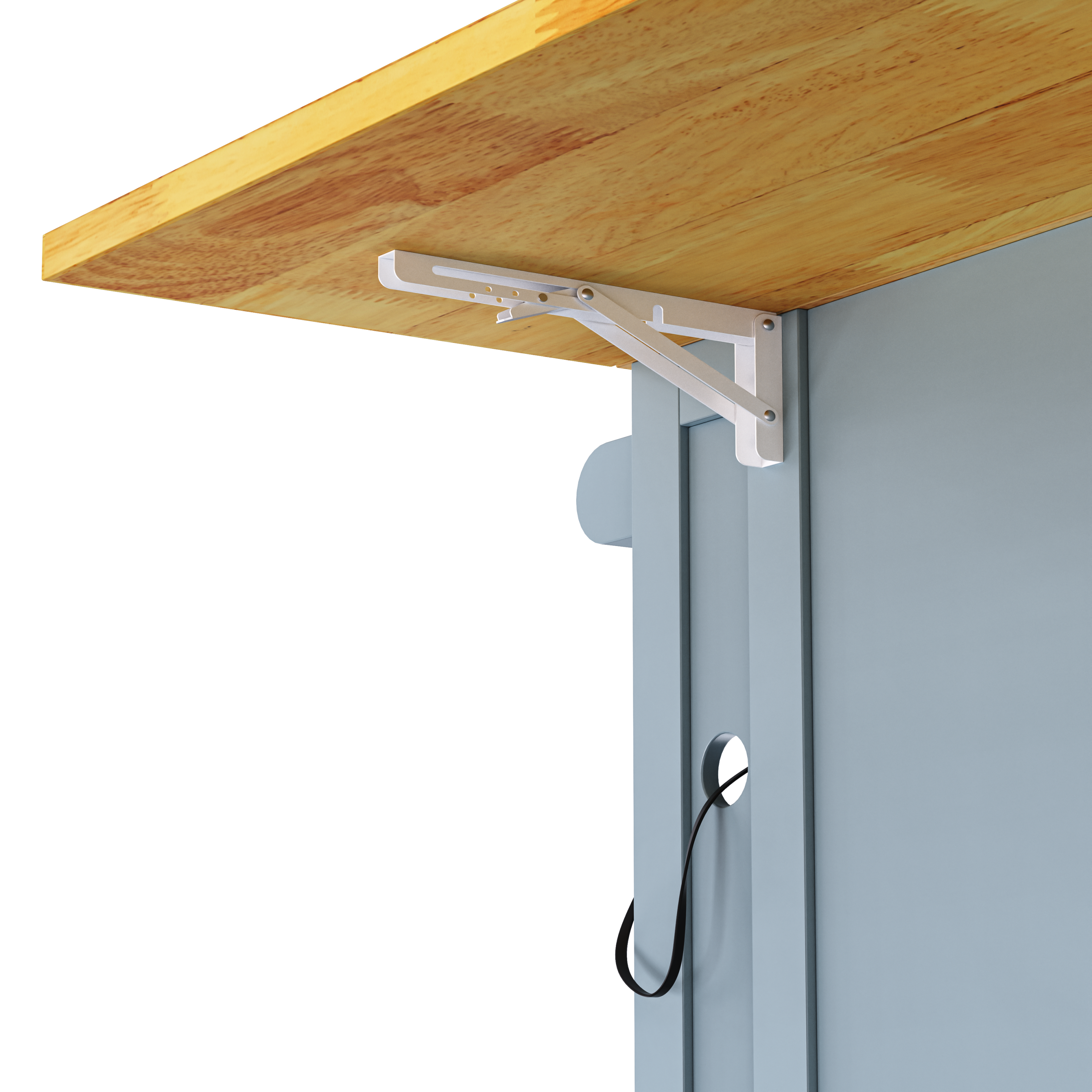 K&K 53inch Large Kitchen Island with 2 Bar Stools,Power Outlet,Door Internal Storage Rack,Kitchen Storage Cart on 5 Wheels with Drop Leaf,5 Open Side Racks,3 Drawers,Grey Blue (Three Packages) - Grand Goldman Shop