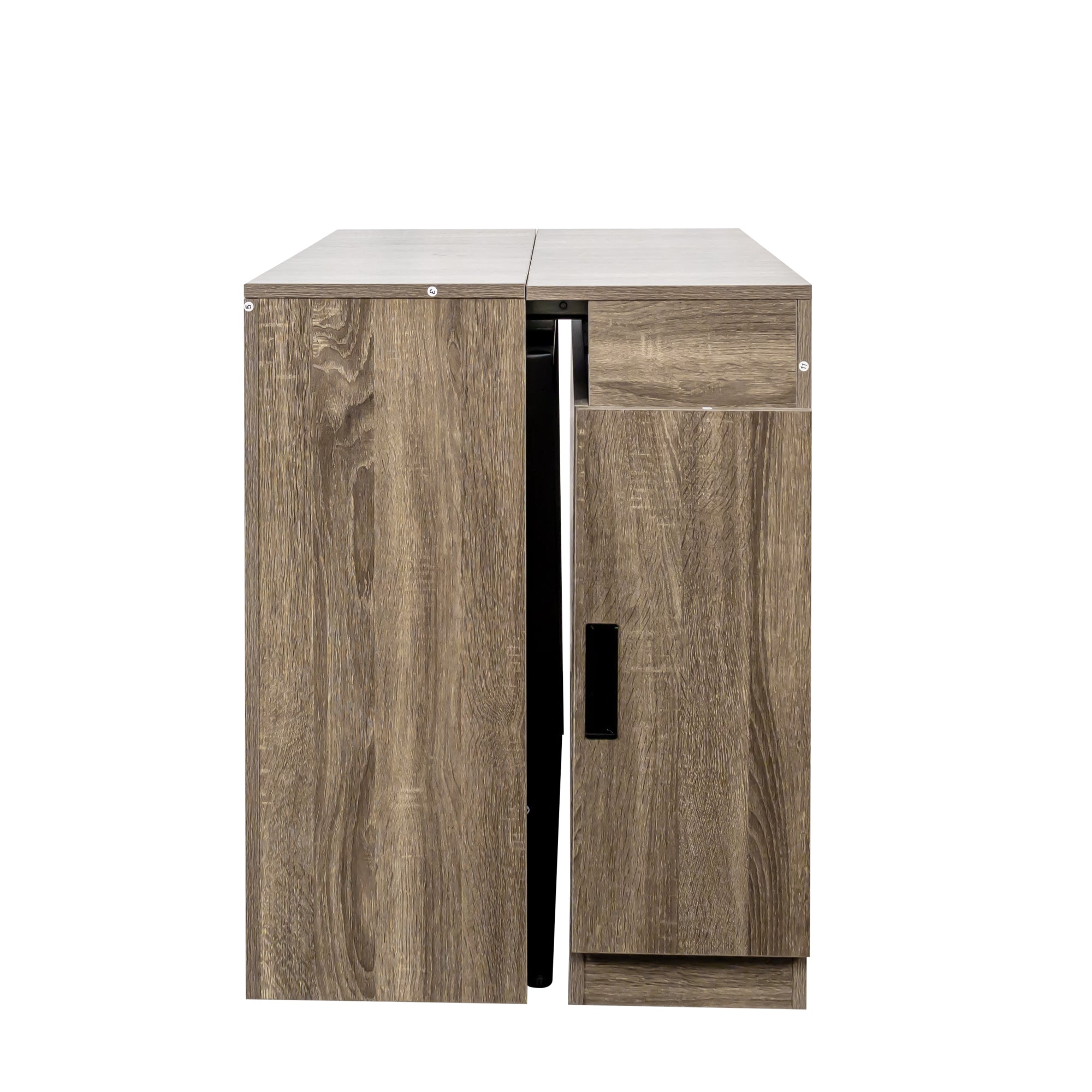 Modern Multifunctional Extendable Dining Table with Outlet, Space Saving Expanding Table with Storage for Party, Weddings, Meetings, Celebrations - Grand Goldman Shop