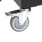 45 Bay Mobile School Charging Cart Station for Chromebook, Tablet and Laptop Computer with Power Strip Included - Black - Gra