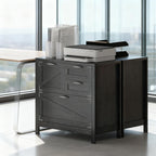 Farmhouse File Cabinet with 4 Drawers Lateral Filing Cabinet | Premium Home Decor - Grand Goldman