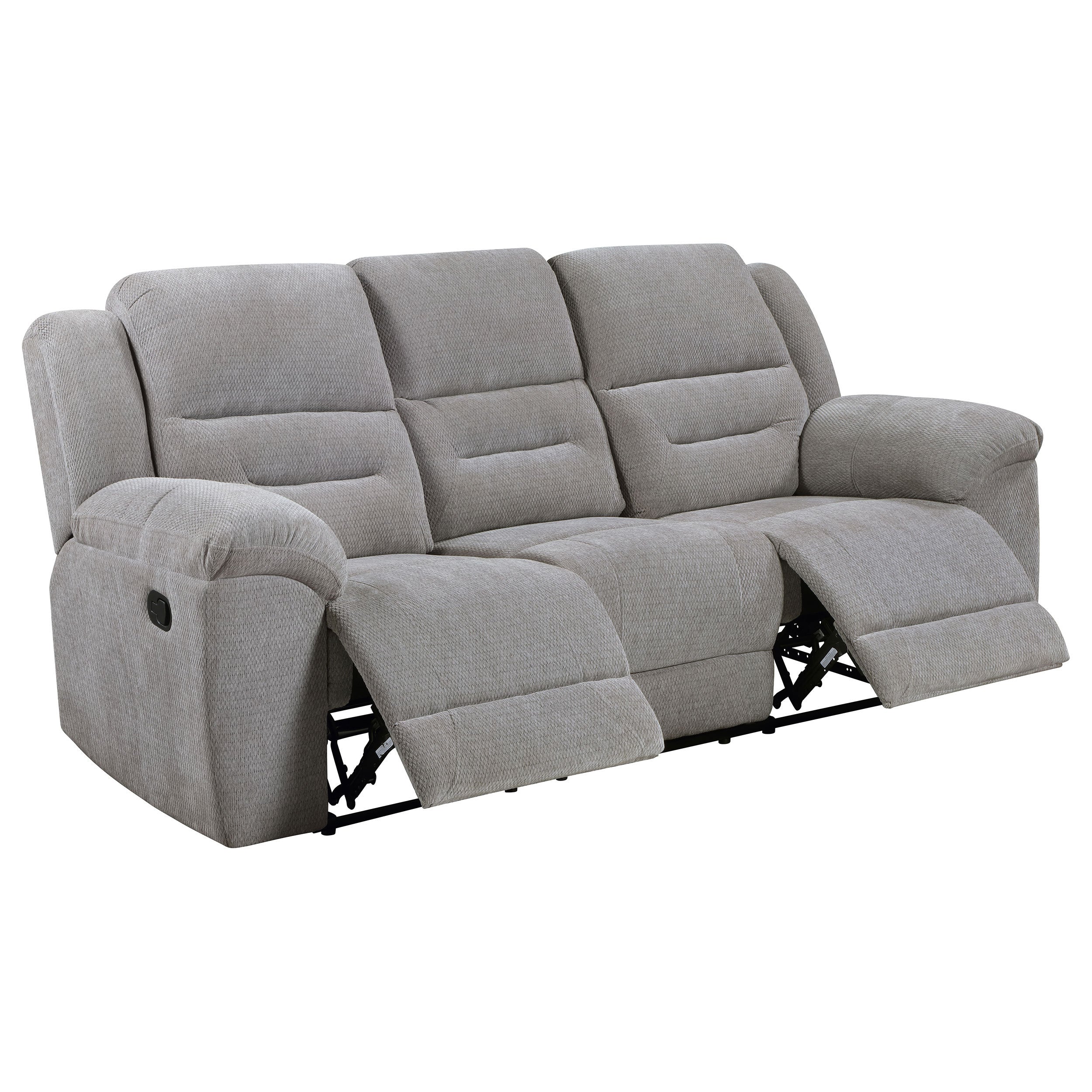 Sebring Grey 3-piece Reclining Sofa Set - Grand Goldman Shop