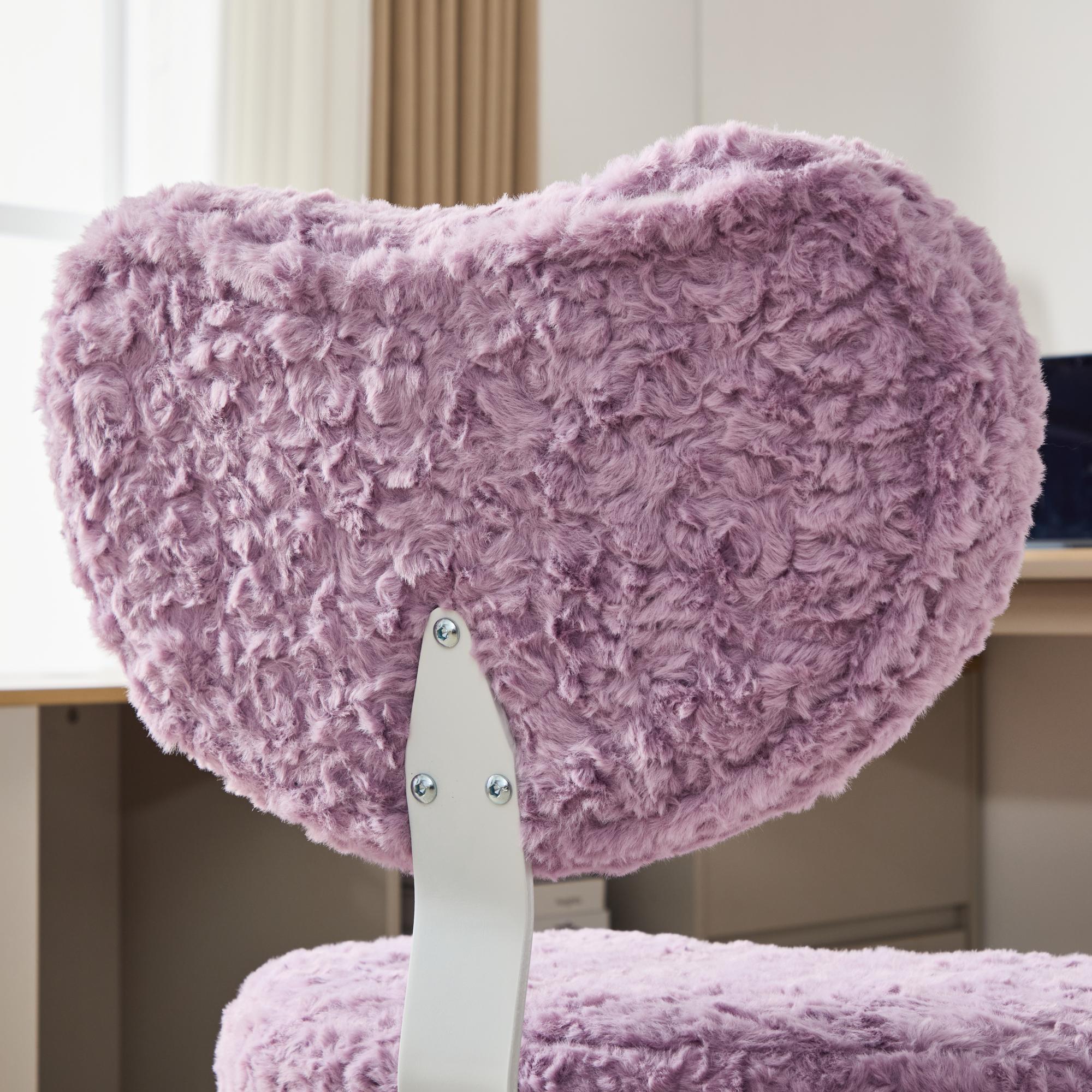 Artificial rabbit hair Meditation Chair Plus, Cross Legged Chair with Wheels, ADHD Chair, Criss Cross Desk Chair with Lumbar 
