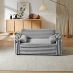 Light Grey Corduroy Sofa Bed with Pull Out  Bed - Grand Goldman Shop