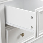 Modern 6 Drawers Dresser 6 Drawers Cabinet,Chest of Drawers Closet Organizers and Storage Clothes Storage Drawers Cabinet for Living Room, Farmhouse Dresser Organizer white - Grand Goldman Shop