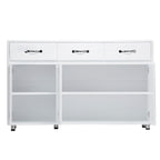 Three Doors Side Table-White - Grand Goldman Shop