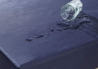 6-inch waterproof  high-density foam mattress with navy blue diamond-quilted breathable fabric. Quilting ensures both style and airflow for cool sleep.Full size(Ship randomly with black edge or white) - Grand Goldman Shop