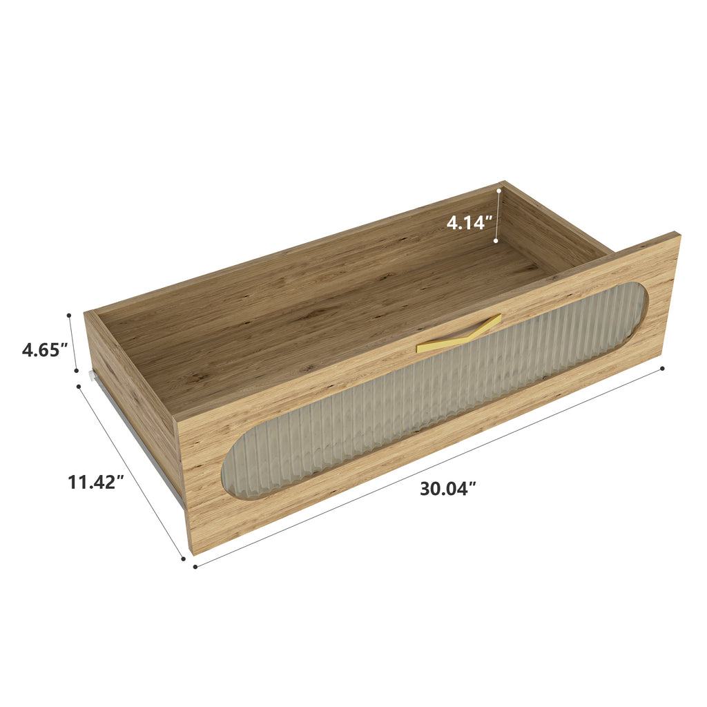 Wood 4 Drawer Dresser for Bedroom, Large Double Dresser with Wide Drawers, Modern Chest of Drawers,Storage Organizer Dresser,Nursery Dresser,for Living Room, Hallway, Bedroom, Kids Bedroom - Grand Goldman Shop