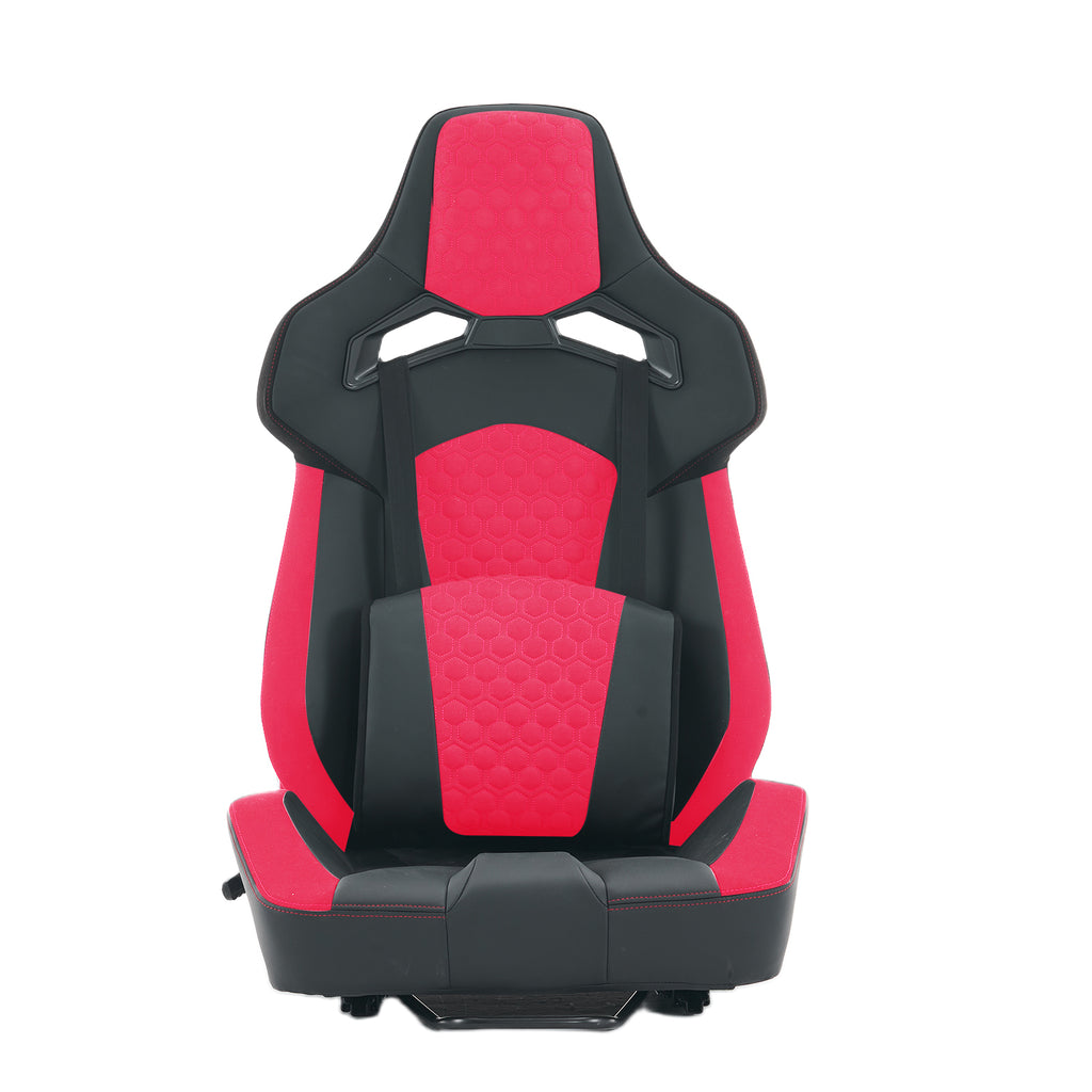 Universal PVC Bucket Style Reclinable Sport PU Leather Simulator Racing Seat with Adjustable Lock Slide | Premium Home Decor 