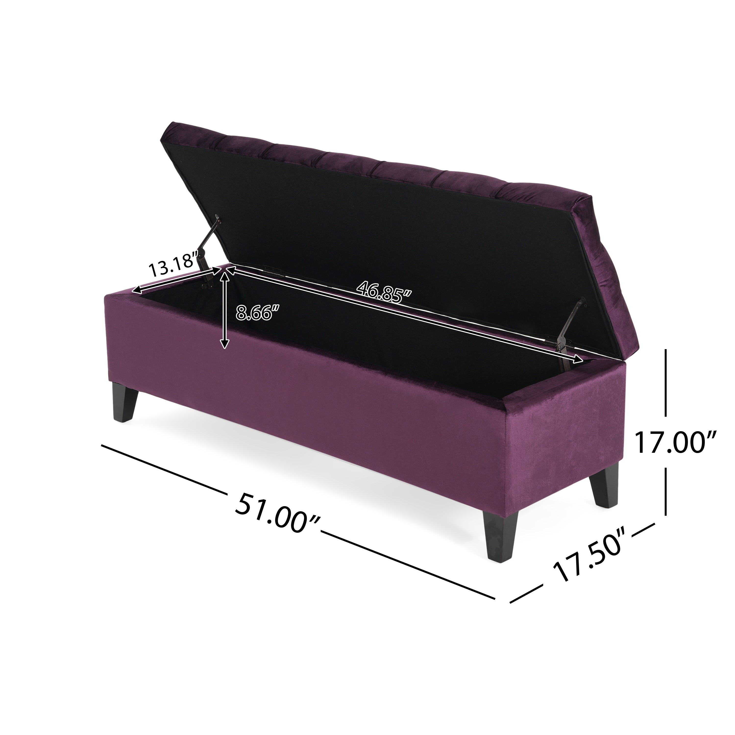 GLOUSTER STORAGE OTTOMAN - Grand Goldman Shop