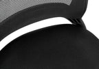 Office Chair, Adjustable Height, Swivel, Ergonomic, Armrests, Computer Desk, Work, Black Mesh, Black Metal, Contemporary, Mod