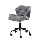 Eldon Diamond Tufted Adjustable Swivel Office Chair, Gray | Premium Home Decor - Grand Goldman