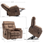 Recliners Lift Chair Relax Sofa Chair Livingroom Furniture Living Room Power Electric Reclining for Elderly - Grand Goldman Shop