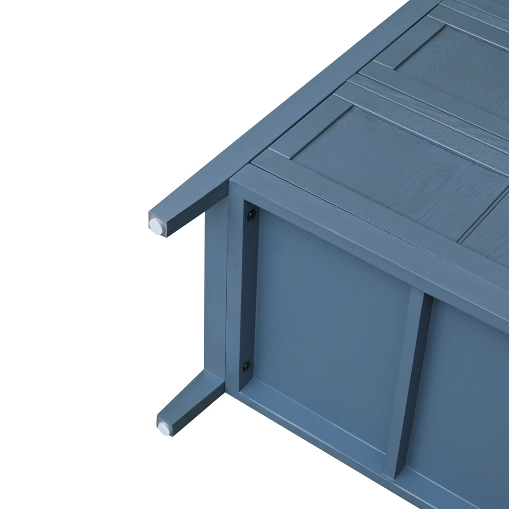 3-Drawer Cabinet for Bedroom, Living Room, or Study – Blue MDF American Furniture - Grand Goldman Shop