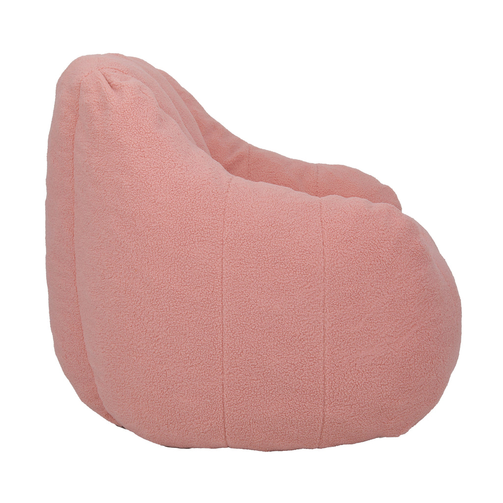 Comfy Bean Bag Chair with Memory Foam Filler – Tufted Soft Stuffed Bean Bag Sofa for Dorm, Apartment, or Living Room – Pink - Grand Goldman Shop