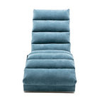 Ergonomic Linen Massage Chaise Lounge with Remote Control, 5 Modes, Blue, 21.65 x 58.27 x 34.25 inches - Grand Goldman Shop