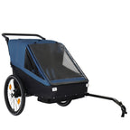 Stylish 2 in 1 Kids Bike Trailer and Stroller for 1 to 2 Children, Jogging Function, Foldable Compact Storage with Universal 