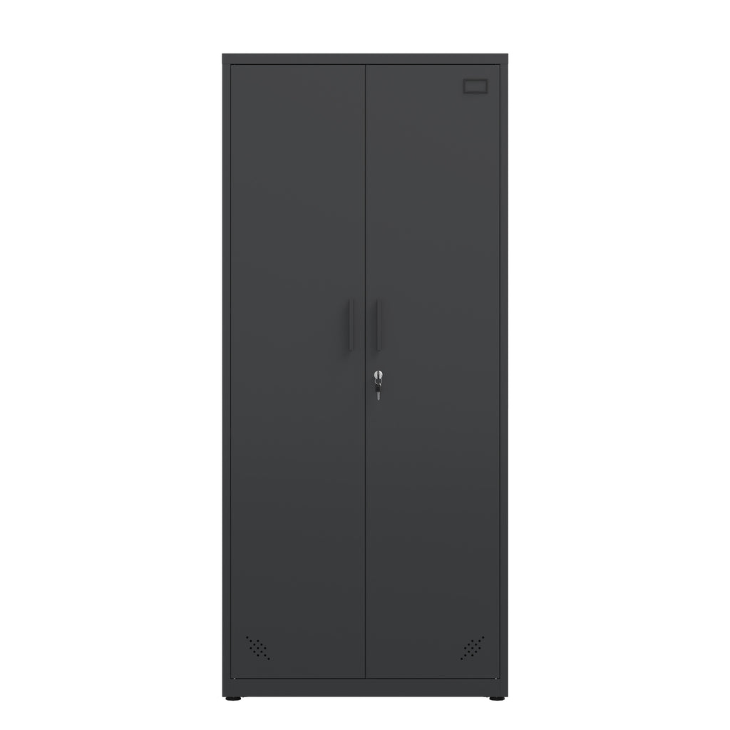 High Storage Cabinet with 2 Doors and 4 Partitions to Separate 5 Storage Spaces, Home/ Office Design | Premium Home Decor - G