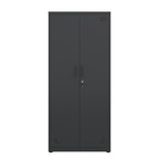 High Storage Cabinet with 2 Doors and 4 Partitions to Separate 5 Storage Spaces, Home/ Office Design | Premium Home Decor - G