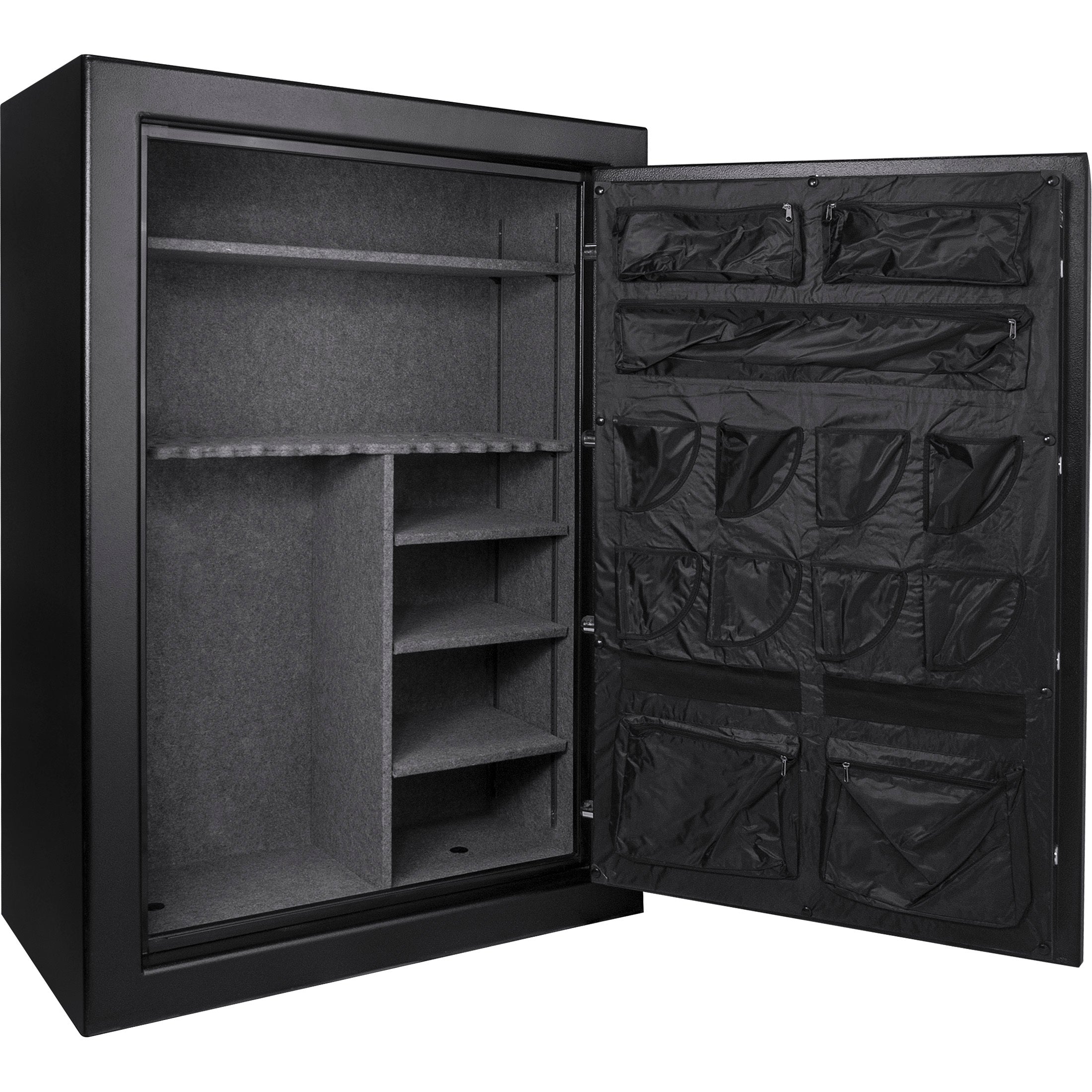 SecureGuard Tall Fireproof Safe Vault with Advanced Locking, Black Steel, 19.97 Cubic Ft | Premium Home Decor - Grand Goldman