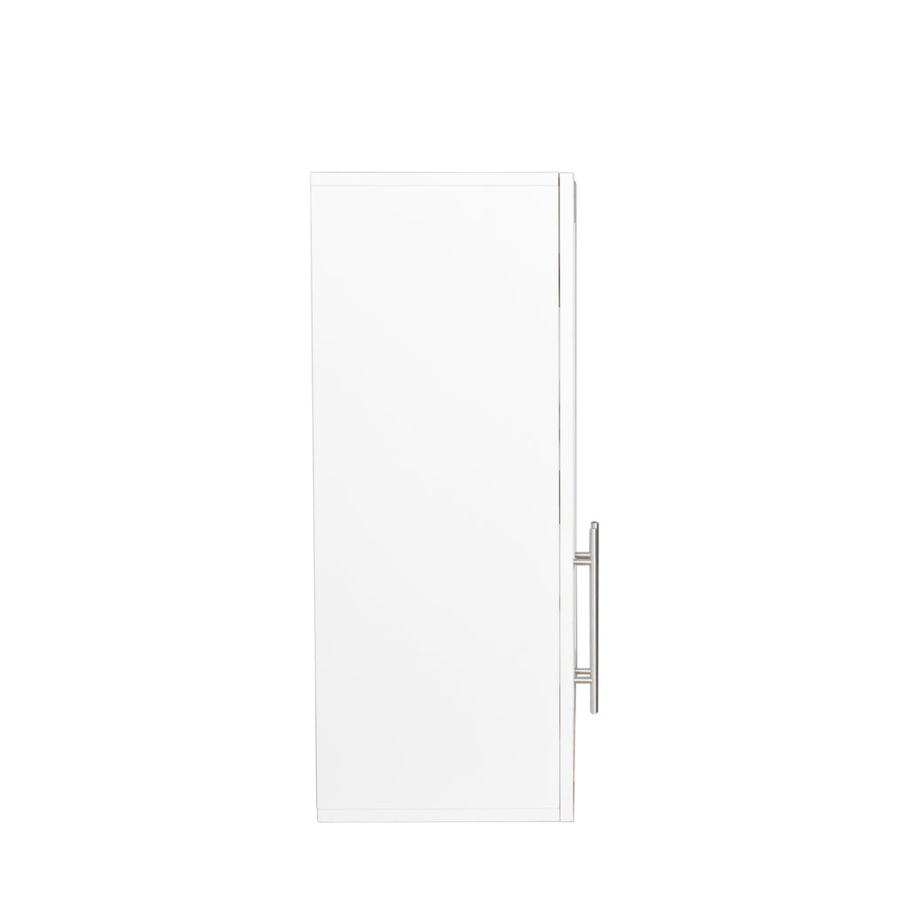 Stackable Wall Mounted Storage Cabinet, 11.81 'D x 31.50'W x 29.92 'H, White - Grand Goldman Shop
