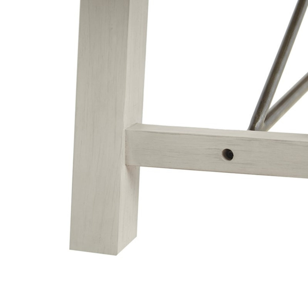 Sonoma Dining Bench Rustic Style Solid Wood White Wash Finish 66x17x18 inches - Grand Goldman Shop