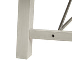 Sonoma Dining Bench Rustic Style Solid Wood White Wash Finish 66x17x18 inches - Grand Goldman Shop