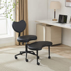 Meditation Chair Plus, Cross Legged Chair with Wheels, ADHD Chair, Criss Cross Desk Chair with Lumbar Support and Adjustable 