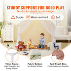 Kids Play Tent, Kids Tent for Kids 1-5 Years Old, Toddler Tent with Mat and Tent Lamp, Tent for Kids with Windows for Indoor 