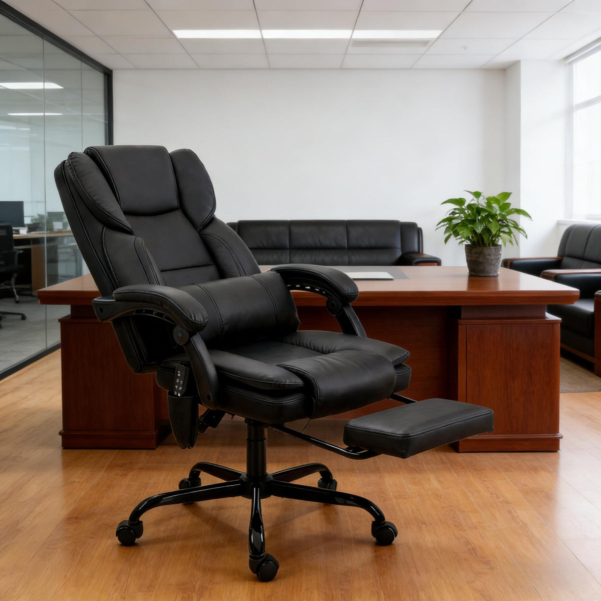 Faux Leather Massage Desk Chair,Office Chair,Reclining Chair - Grand Goldman