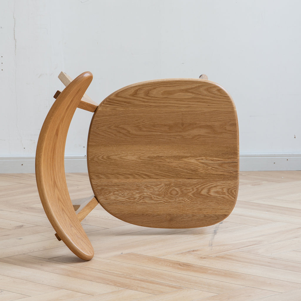 Natural Oak Dining Chair Set of 4 - Solid Wood, FAS Grade, Simple Design, 46.5x54x80cm - Grand Goldman Shop
