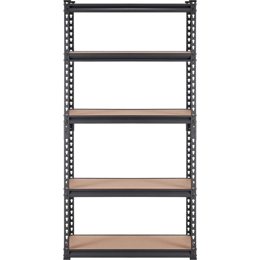 Storage Shelving Unit, 5-Tier Adjustable, 2000 lbs Capacity, Heavy Duty Garage Shelves Metal Organizer Utility Rack, Black, 30' L x 12' W x 60' H for Kitchen Pantry Basement Bathroom Laundry - Grand Goldman Shop