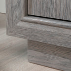 Storage Cabinet with Functional Design, Medium Gray finish | Premium Home Decor - Grand Goldman