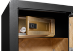 Security Electronic Steel Home Safe, Anti-Theft Digital Security Lock Box with Smart Alert System, Removable Shelf, Mute Func