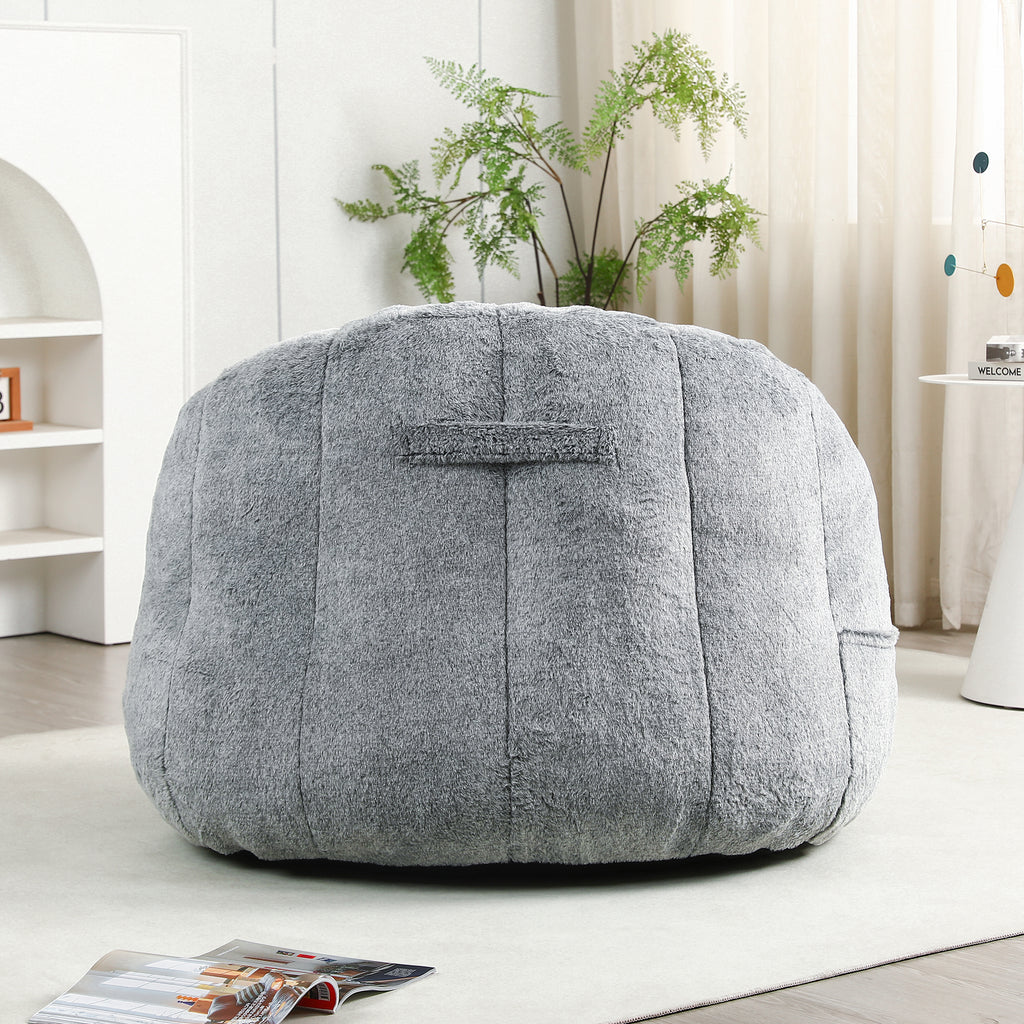 Beanbag Chair, Beanbag Sofa Chair with Armrests Stuffed High-Density Foam, Lazy Sofa Comfy Chairs Beanbag Chair for Adults in Living Room, Bedroom Reading - Grand Goldman Shop