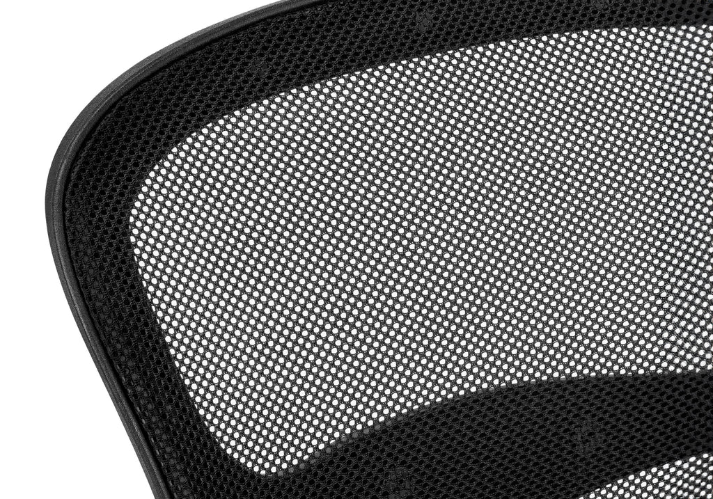 Office Chair, Adjustable Height, Swivel, Ergonomic, Armrests, Computer Desk, Work, Juvenile, Black Mesh, Black Metal, Contemp