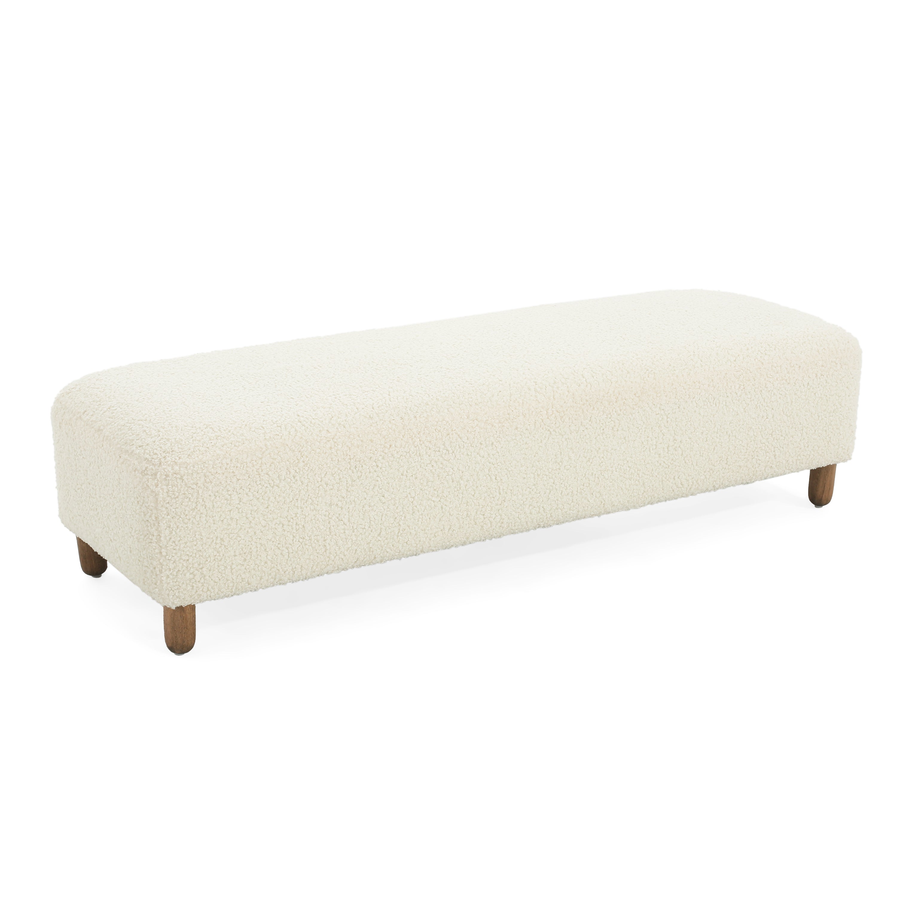 Comfortable Ottoman, White - Grand Goldman Shop