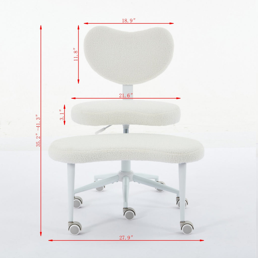 Meditation Chair Plus, Cross Legged Chair with Wheels, ADHD Chair, Criss Cross Desk Chair with Lumbar Support and Adjustable 
