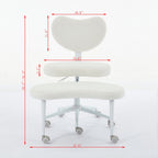 Meditation Chair Plus, Cross Legged Chair with Wheels, ADHD Chair, Criss Cross Desk Chair with Lumbar Support and Adjustable 