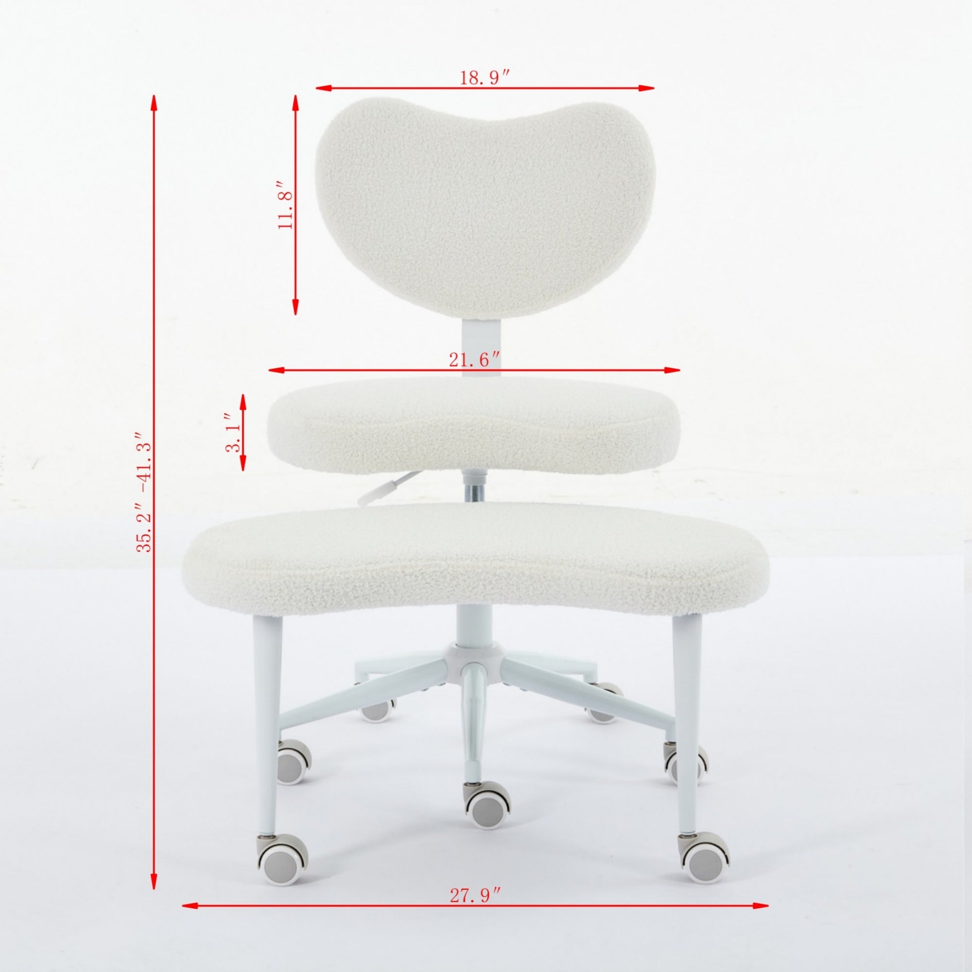 Meditation Chair Plus, Cross Legged Chair with Wheels, ADHD Chair, Criss Cross Desk Chair with Lumbar Support and Adjustable 