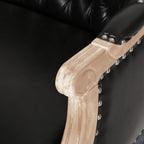 French Country Chesterfield Style Tufted Loveseat - Grand Goldman Shop
