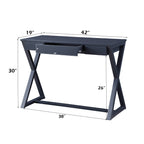 Nalo Charcoal Finish Console Table - Grand Goldman