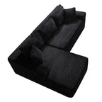 106.3' Cloud Modular Sectional Sofa Couch with L-Shape Chaise, Modern Minimalist Upholstered Couches for Living Room Bedroom, Deep Seat Corner Couch, No Assembly Required - Grand Goldman Shop