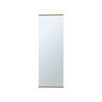 Leto Wall Mounted Shoe Rack With Mirror, Single Door, Capacity For Ten Shoes Natural Oak - Grand Goldman Shop