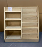 Kids Bookshelf and Toy Storage Organizer, Multifunctional 4 Tier Wooden Kids Book Shelf with  Bookcase Display Stand in Kids 